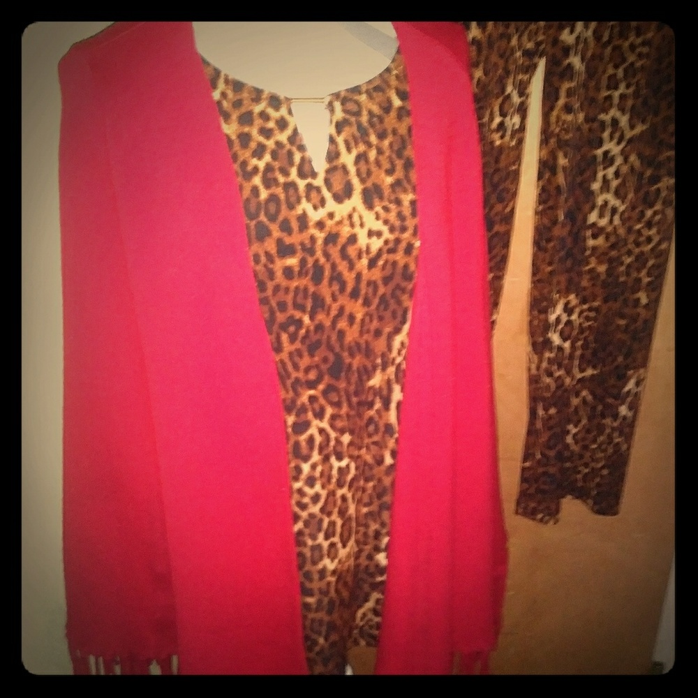 Iman red gorgeous cape